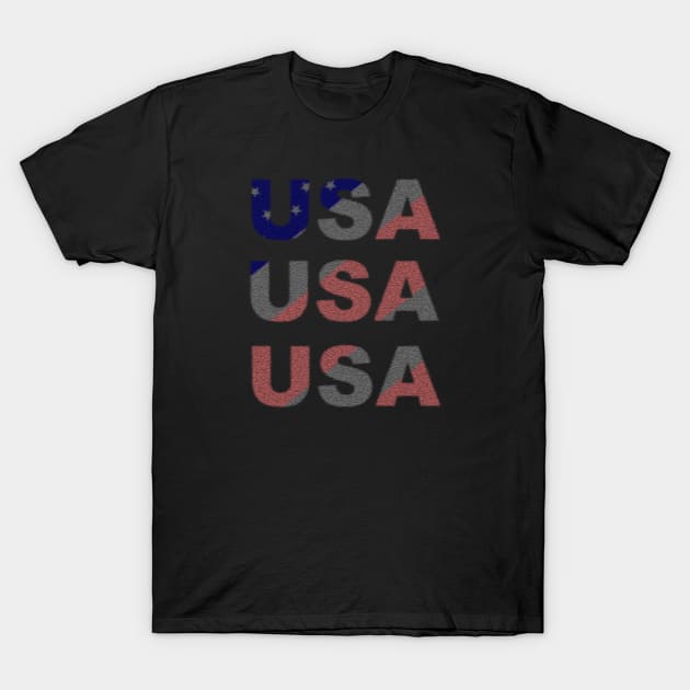 Stars and Stripes, USA Flag, Patriotic, Patriot, Proudly American T-Shirt by KZK101